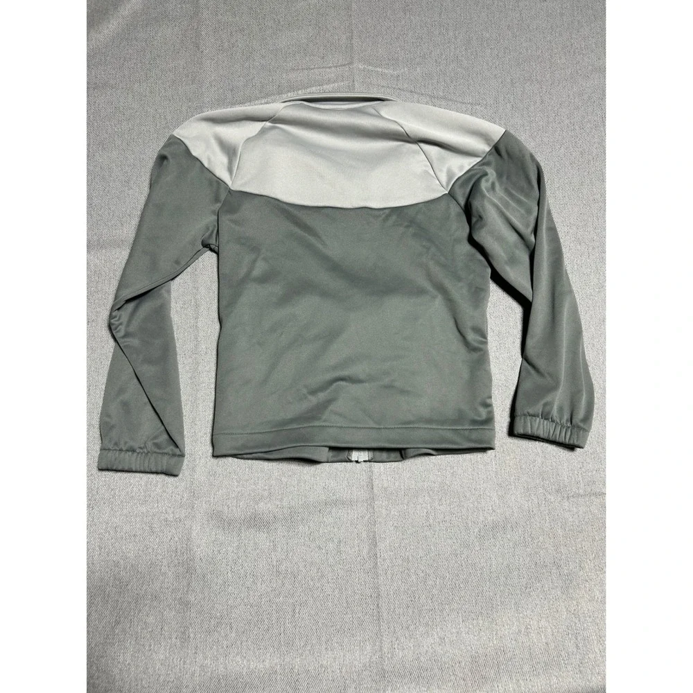 Nike Track Jacket Kids‎ Size M Grey Dri-FIT Colorblock Full Zip HQ9315-084
